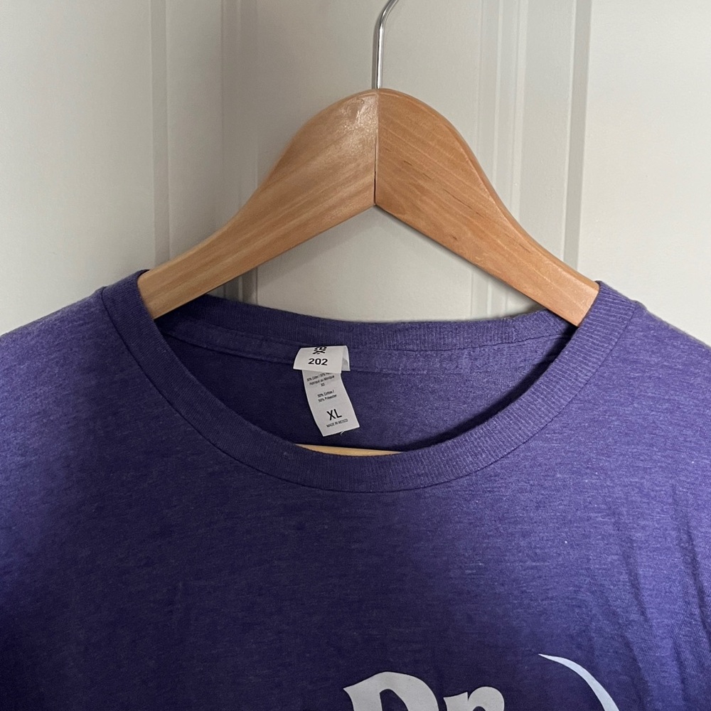 Tultex Dr Pepper blackberry Grape Purple Graphic T-Shirt XL Unisex - Picture 8 of 9